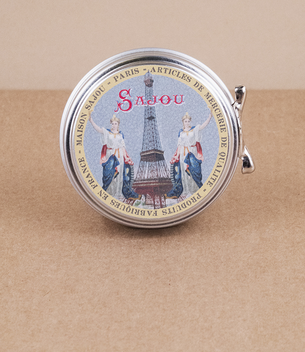 Eiffel Tower tin of no.5 dressmaker pins