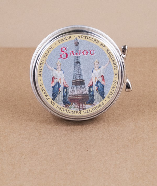 Eiffel Tower tin of no.5 dressmaker pins