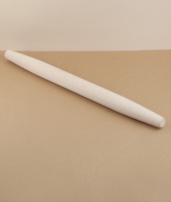 French-style tapered rolling pin, beechwood