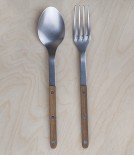 French teak handled serving set 26cm