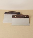 Lamson Dough Scraper with Walnut Handle, 3” by 6”