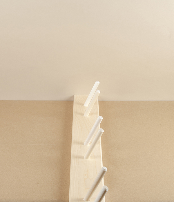 Garden Tool Hanging Rack, Birch Wood