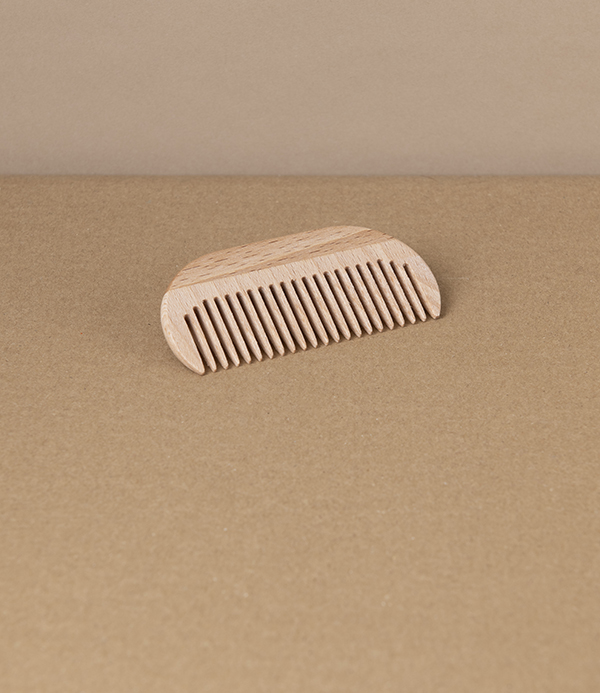 Pocket or Travel Comb, Beechwood