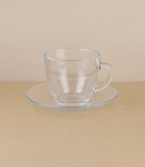 Duralex Gigogne Teacup & Saucer, 22cl 