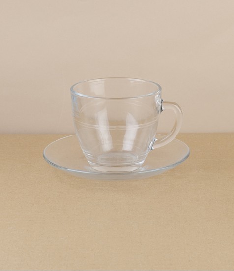 Duralex Gigogne Teacup & Saucer, 22cl 
