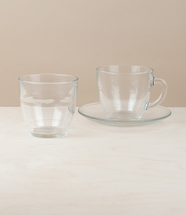Duralex Gigogne Teacup & Saucer, 22cl 