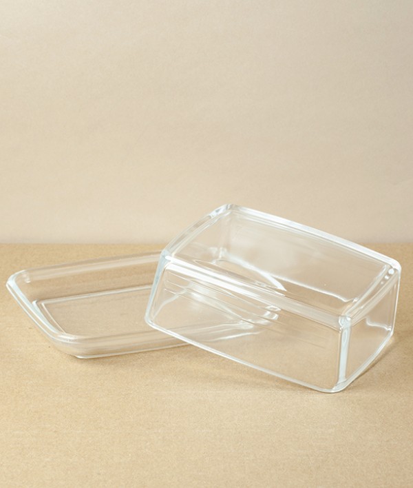 Rectangular Glass Butter Dish