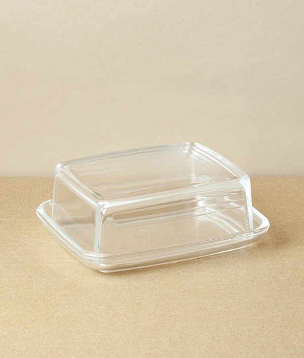 Rectangular Glass Butter Dish