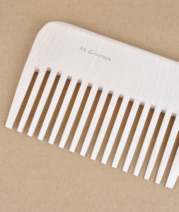 Groetsch Wooden Curl Comb, 12cm, Maple Wood