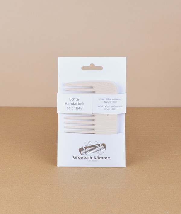 Groetsch Wooden Curl Comb, 12cm, Maple Wood