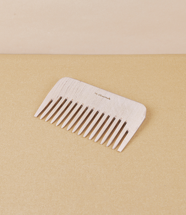 Groetsch Wooden Curl Comb, 12cm, Maple Wood