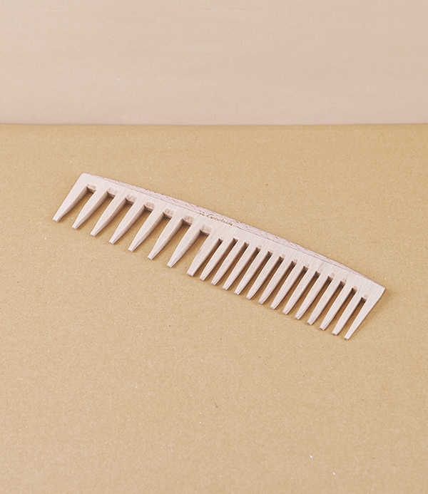 Groetsch Wooden Wide-Tooth Dress Comb for Curly Hair, Maple Wood