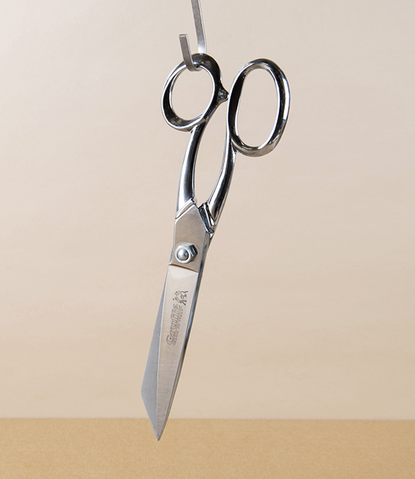 Gruffé French Tailor’s Shears, Chrome Plated, 9”