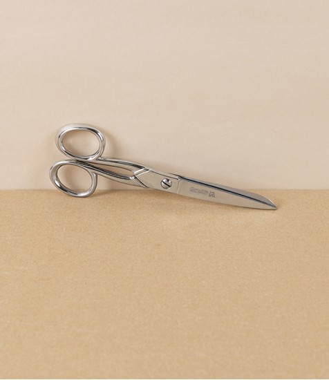 Gruffé Left-Handed Household Scissors, All Nickel-Plated, 6”