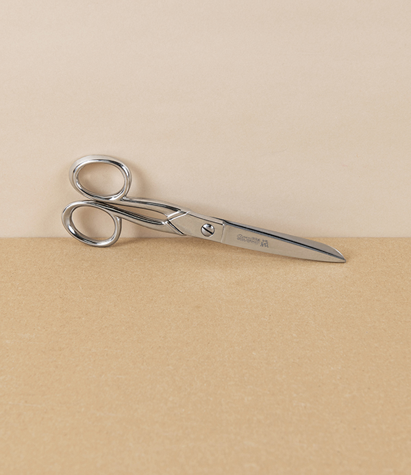 Gruffé Left-Handed Household Scissors, All Nickel-Plated, 6”