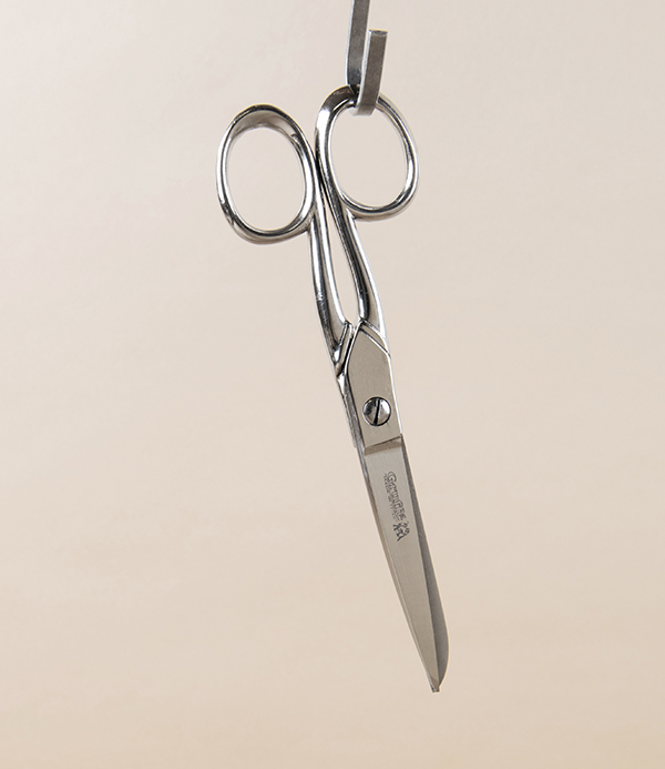 Gruffé Left-Handed Household Scissors, All Nickel-Plated, 6”