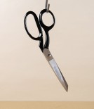 Gruffé Left-Handed Tailor's Shears, Nickel Plated, 8.25”