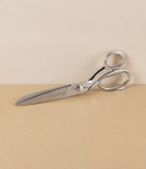 Gruffé Italian Tailor's Shears, Knife Edge, All Nickel Plated, 10”