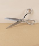 Gruffé Italian Tailor's Shears, Knife Edge, All Nickel Plated, 10”