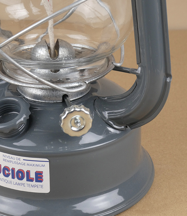 Guillouard Luciole storm lantern, anthracite grey