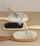 Brush and comb cleaning rake