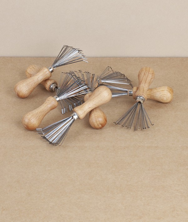 Brush and comb cleaning rake