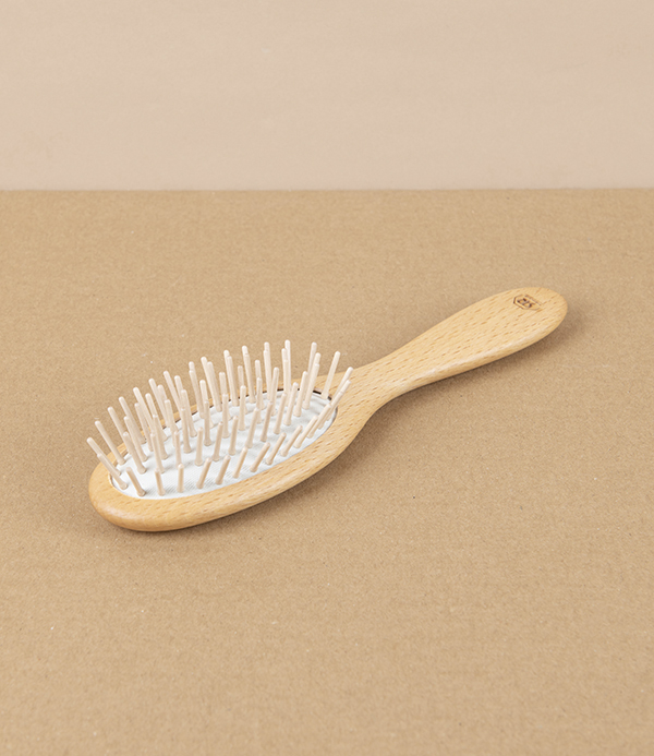 Hairbrush for Children, Beech & Rounded Hornbeam Pins