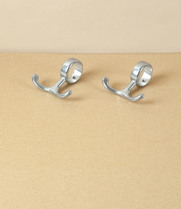 Anchor Hook for Swedish Hallway Rack, Aluminium, Pair