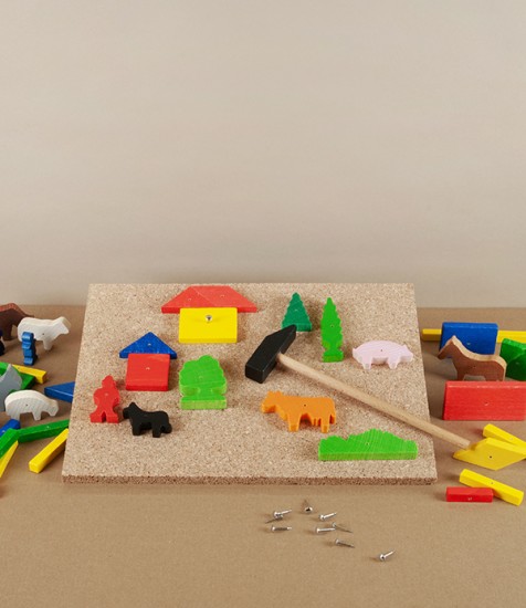 The Hammer Game, Hämmerchen-Spiel, Cork & Wood