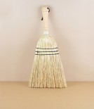 Rice straw hand brush with wooden handle