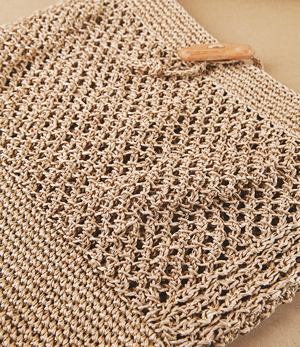 Japanese Hand-Crocheted Shoulder Bag, Sasawashi