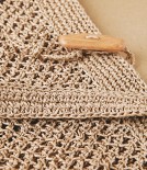 Japanese Hand-Crocheted Shoulder Bag, Sasawashi