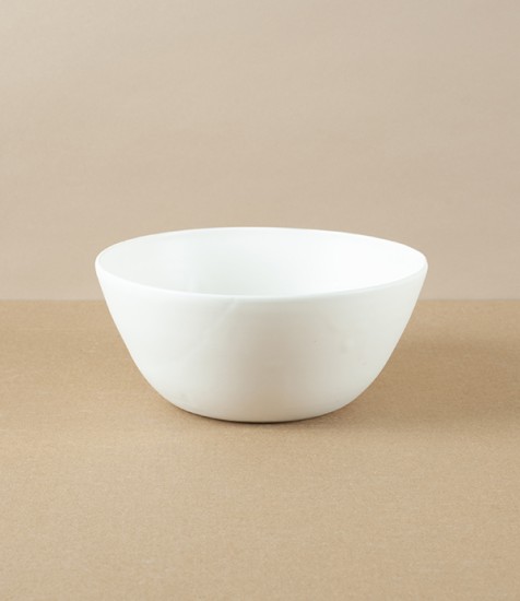 Mihaly Herczeg Hand Thrown Porcelain Bowl, White