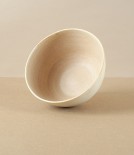 Mihaly Herczeg Hand Thrown Porcelain Bowl, Wheat