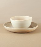 Mihaly Herczeg Hand Thrown Porcelain Bowl, Wheat
