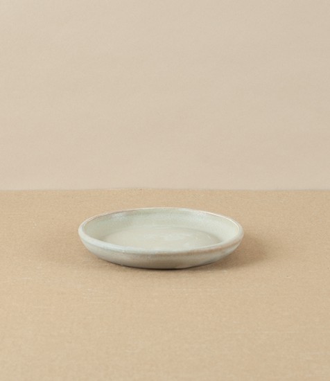 Mihaly Herczeg Hand Thrown Porcelain Mini Dish, Grey