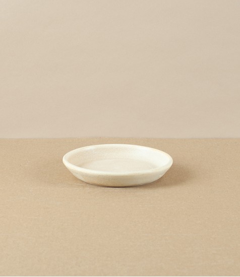 Mihaly Herczeg Hand Thrown Porcelain Mini Dish, Wheat