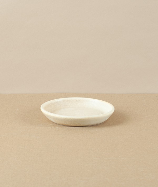 Mihaly Herczeg Hand Thrown Porcelain Mini Dish, Wheat