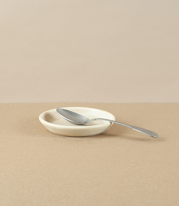 Mihaly Herczeg Hand Thrown Porcelain Mini Dish, Wheat