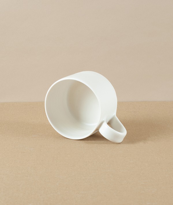 Mihaly Herczeg Hand Thrown Espresso Cup, White