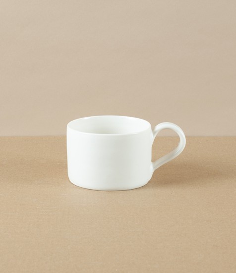 Mihaly Herczeg Hand Thrown Espresso Cup, White