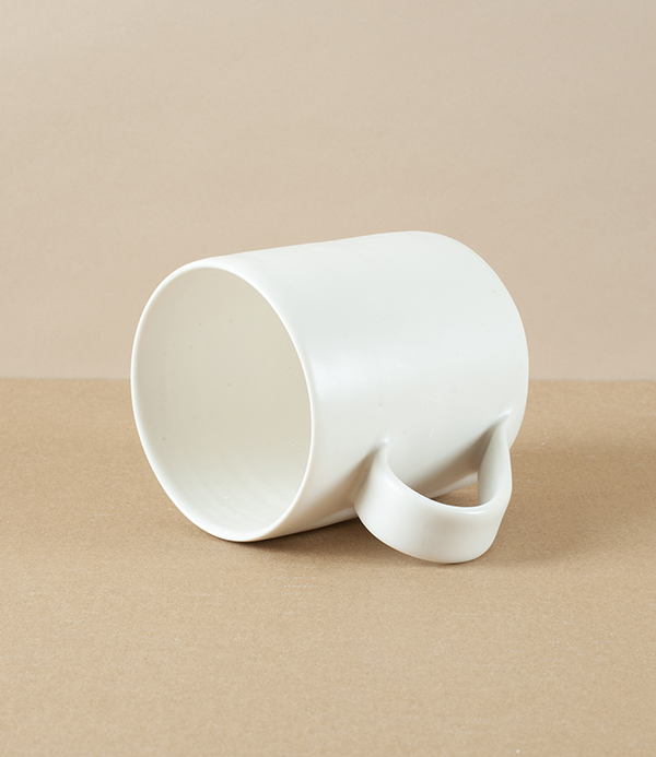 Mihaly Herczeg Hand Thrown Mug, White