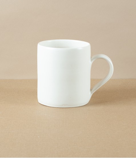 Mihaly Herczeg Hand Thrown Mug, White
