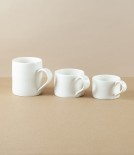 Mihaly Herczeg Hand Thrown Low Mug, White