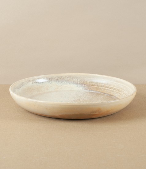 Mihaly Herczeg Hand Thrown Porcelain Pasta Dish, Wheat