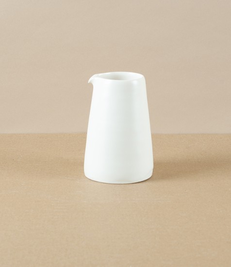 Mihaly Herczeg Hand Thrown Pourer, White