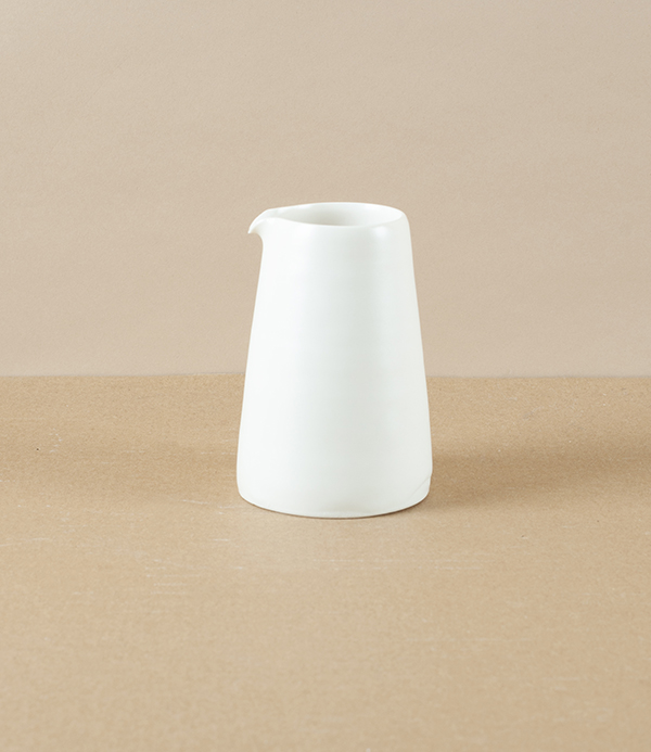 Mihaly Herczeg Hand Thrown Pourer, White