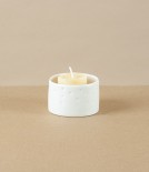 Mihaly Herczeg Hand Thrown Tea Light Holder, White