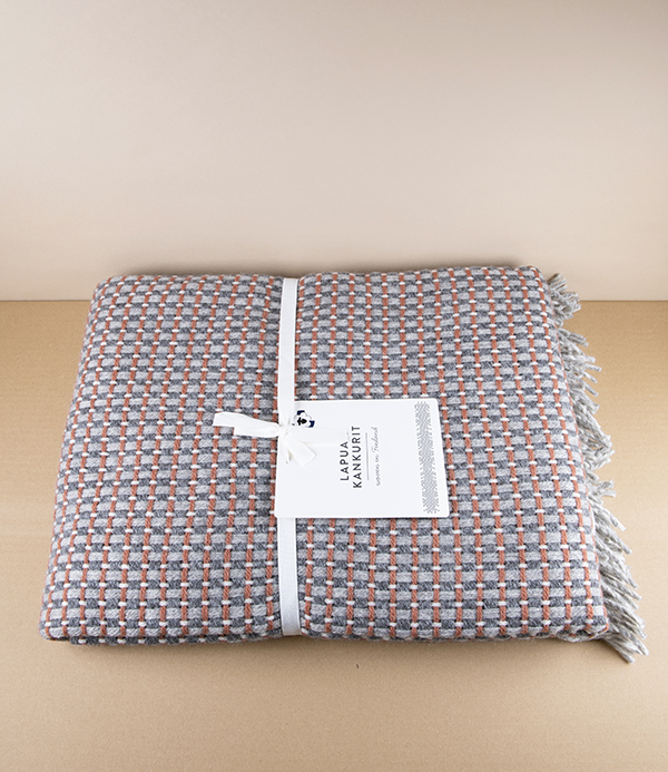 Finnish 100% Wool 'Havas' Blanket, Cinnamon