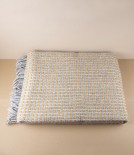 Finnish 100% Wool 'Havas' Blanket, Coffee Dyed Orange